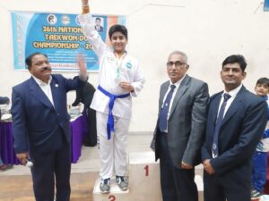 Read more about the article KRM Student bagging a silver medal at National Taekwondo Championship