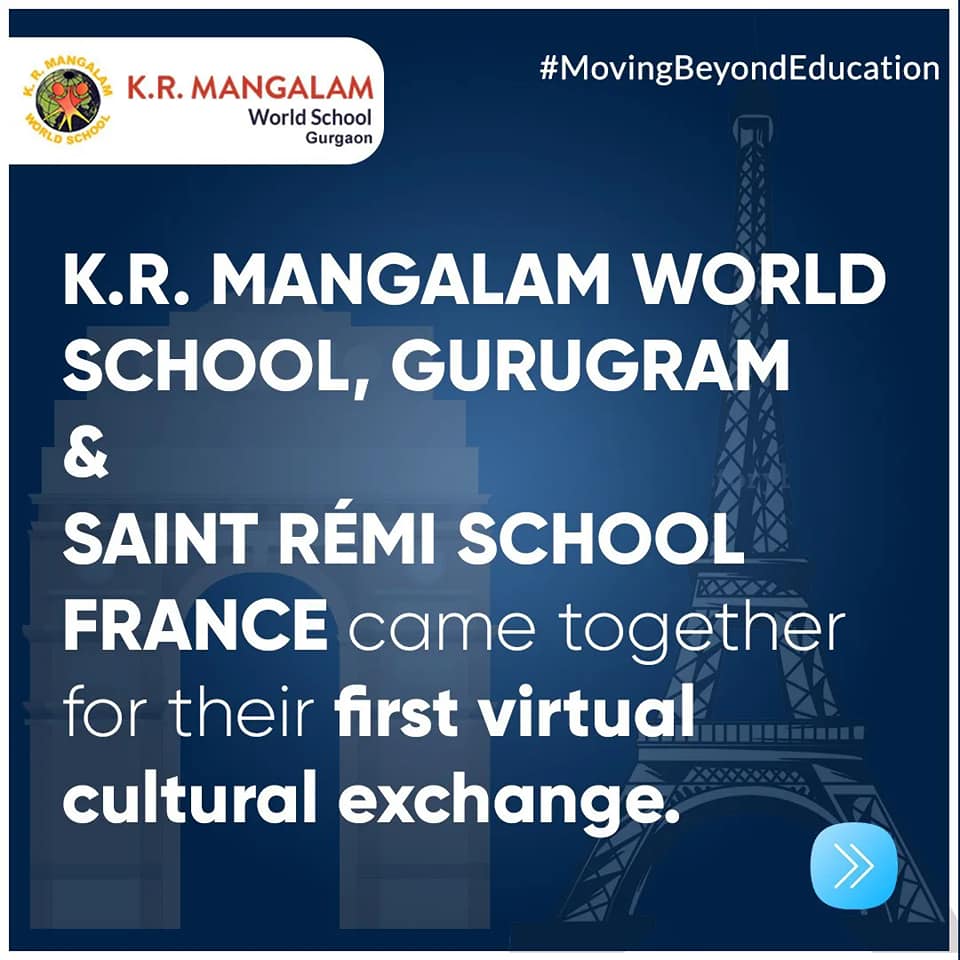 Read more about the article First Virtual Cultural Exchange at K.R. Mangalam World School